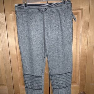 NEVER WORN grey tie front joggers